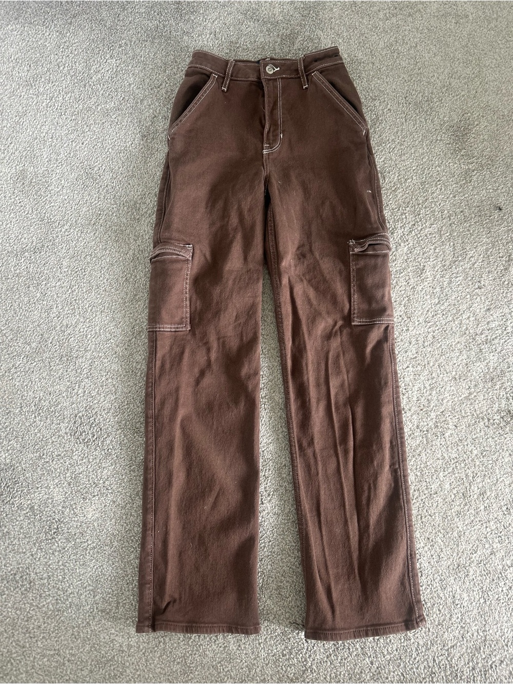 Hollister Chocolate Brown Cargo Pants
